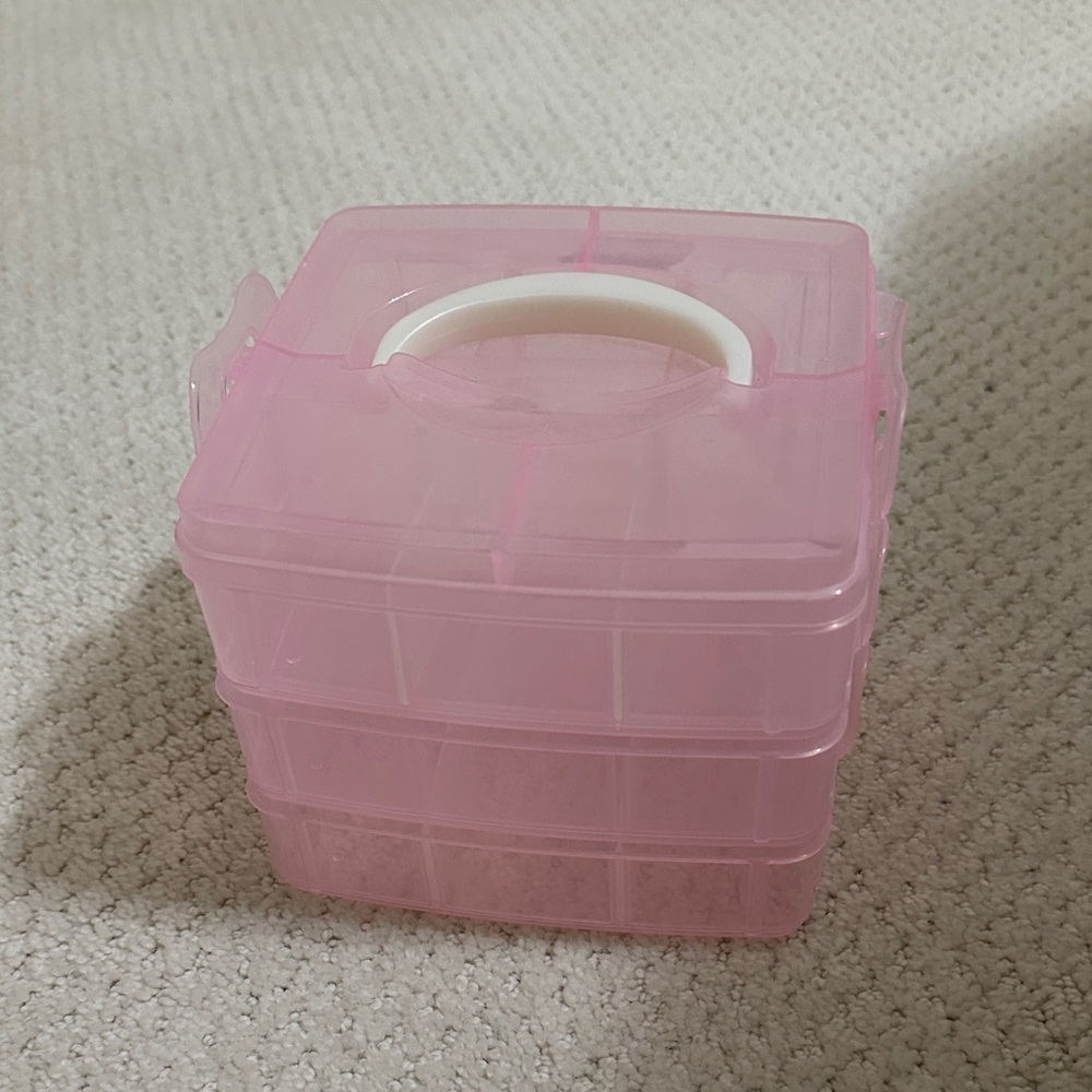 Pink Stackable Storage Box
